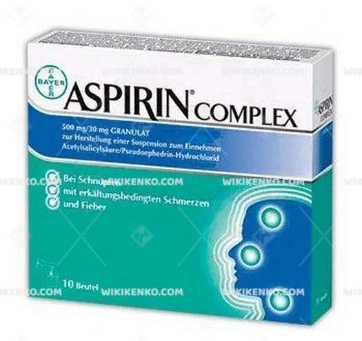 Aspirin Complex Oral Suspension Icin Granul Iceren Sache
