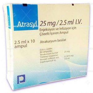 Atrasyl I.V. Injection Ve Infusion Icin Solution Iceren Ampul 25 Mg