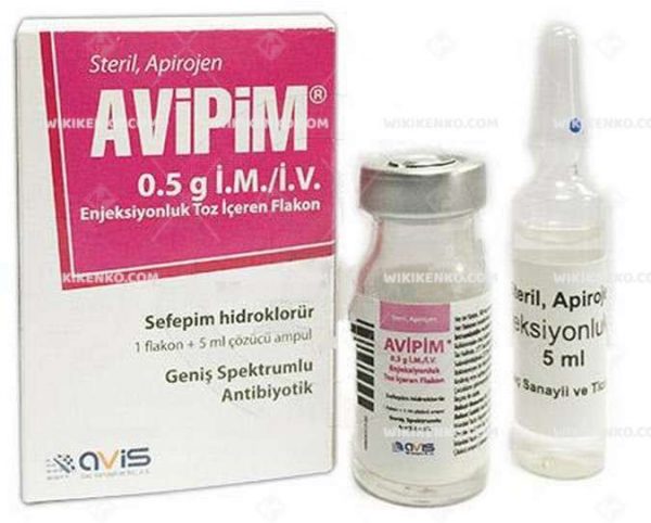 Avipim I.M./I.V. Injection Powder Iceren Vial 0.5 G