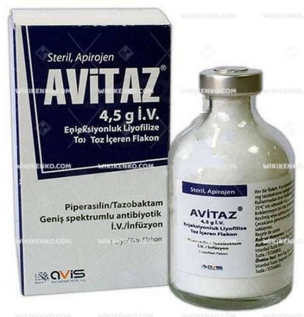 Avitaz I.V. Injection Liyofilize Powder Iceren Vial 4.5 G