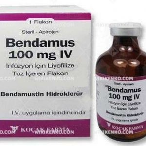 Bendamus Iv Infusion Icin Liyofilize Powder Iceren Vial 100 Mg