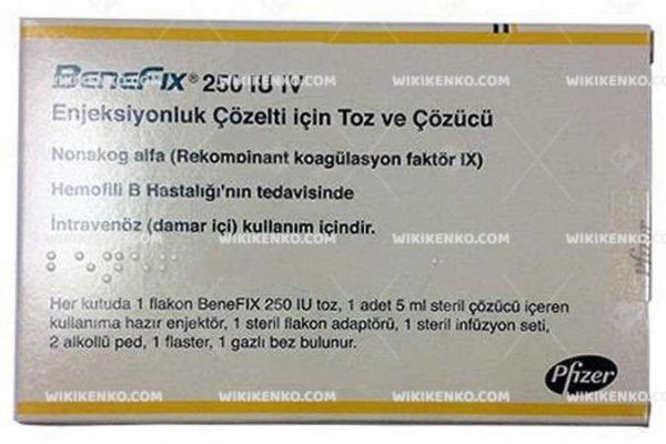 Benefix Iv Injection Solution Icin Powder Ve Cozucu 250 Iu