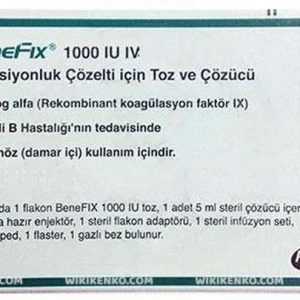 Benefix Iv Injection Solution Icin Powder Ve Cozucu 1000 Iu