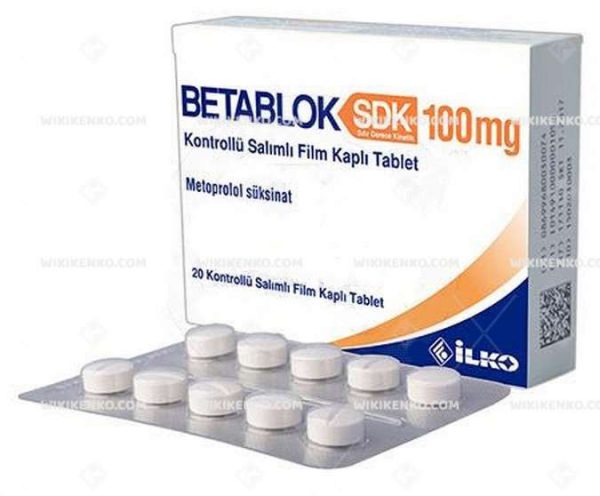 Betablok Sdk Kontrollu Salimli Film Coated Tablet 100 Mg