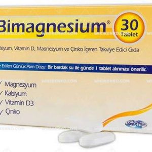 Bimagnesium Kalsiyum, Vitamin D, Magnezyum Ve Cinko Iceren Takviye Edici Gida