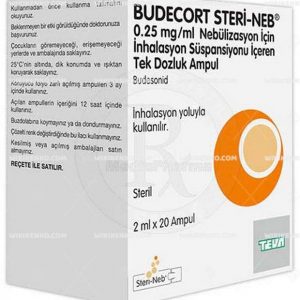 Budecort Steri – Neb Nebulizasyon Icin Inh. Susp. Iceren Ampul 0.25 Mg