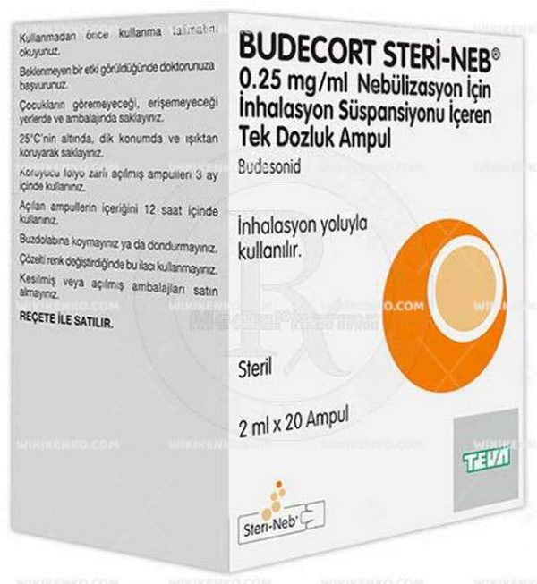 Budecort Steri - Neb Nebulizasyon Icin Inh. Susp. Iceren Ampul 0.25 Mg