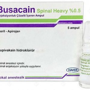 Busacain Spinal Heavy Injection Solution Iceren Ampul