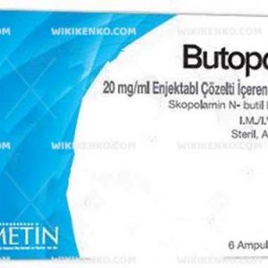 Butopan Injection Solution Iceren Ampul