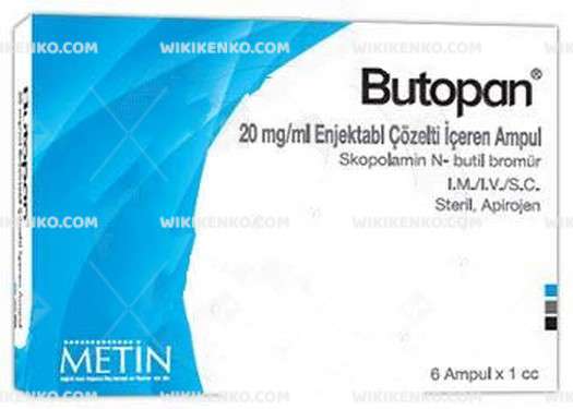 Butopan Injection Solution Iceren Ampul