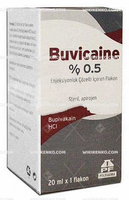 Buvicaine Injection Solution Iceren Vial