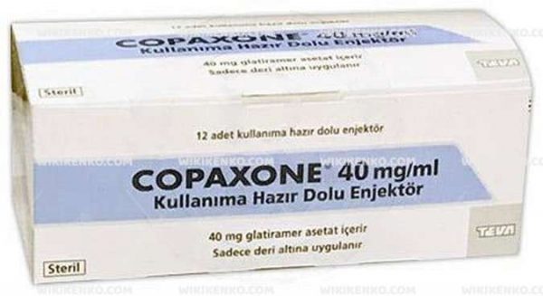 Copaxone Injection Solution, Kullanima Hazir Dolu Injector 40 Mg