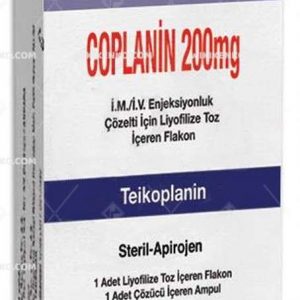 Coplanin I.M/I.V Injection Solution Icin Liyofilize Powder Iceren Vial