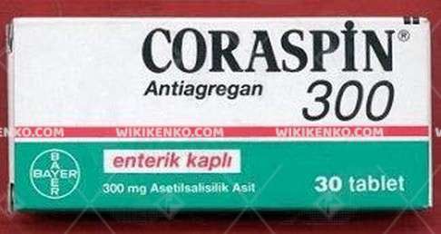 Coraspin Enterik Coated Tablet 300 Mg