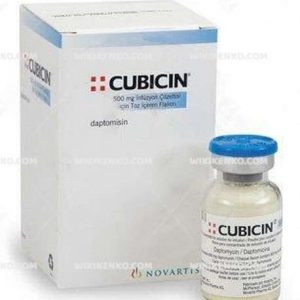 Cubicin Injection Solution Icin Powder Iceren Vial 500 Mg