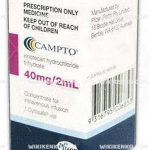 Campto Iv Infusion Icin Injection Solution Iceren Vial 40 Mg/2Ml