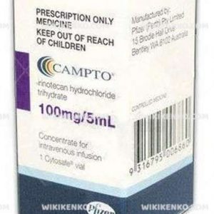 Campto Iv Infusion Icin Injection Solution Iceren Vial 100 Mg/5Ml
