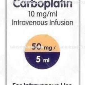 Carboplatin Dbl Injection Solution Iceren Vial 50 Mg