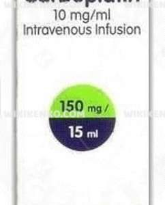 Carboplatin Dbl Injection Solution Iceren Vial 150 Mg