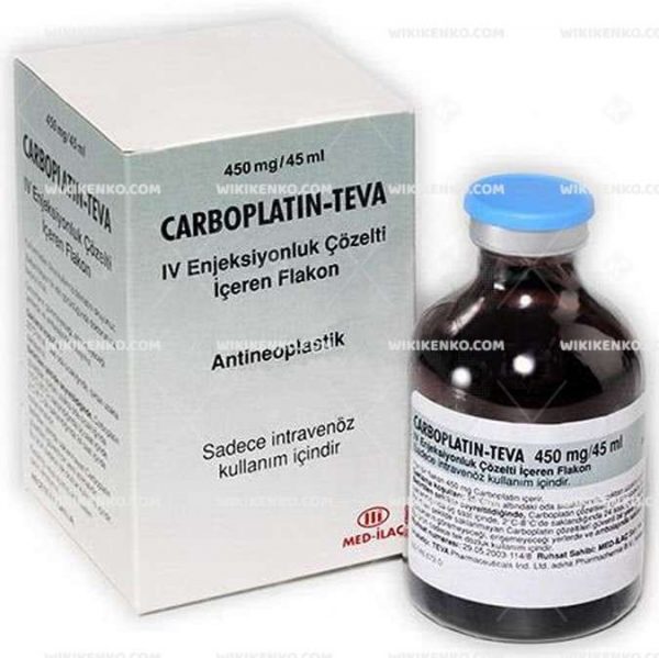 Carboplatin - Teva Infusion Icin Konsantre Solution Iceren Vial 150 Mg