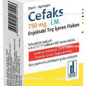 Cefaks I.M. Injection Powder Iceren Vial 750 Mg