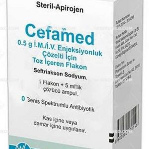 Cefamed I.M./I.V. Injection Solution Icin Powder Iceren Vial 0.5 G