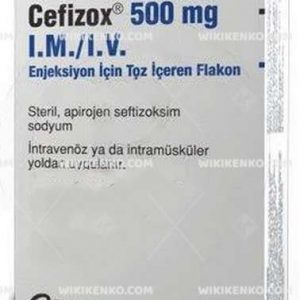 Cefizox Im/Iv Injection Icin Powder Iceren Vial 500 Mg