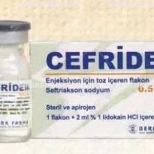Cefridem I.M. Injection Icin Powder Iceren Vial 0.5 G