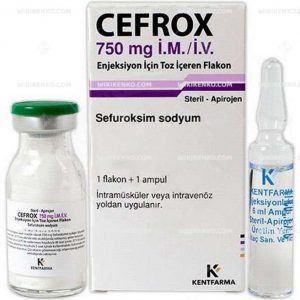 Cefrox Im/Iv Injection Icin Powder Iceren Vial 750 Mg