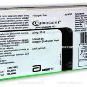 Chirocaine Infusion Icin Konsantre Solution Iceren Ampul 25 Mg