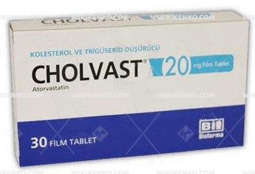Cholvast Film Tablet 20 Mg