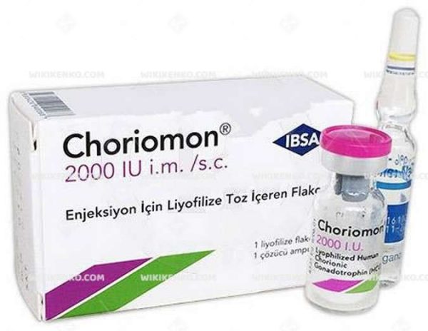 Choriomon I.M./S.C. Injection Icin Liyofilize Powder Iceren Vial 2000Ui