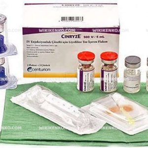 Cinryze Iv Injection Solution Icin Liyofilize Powder Iceren Vial