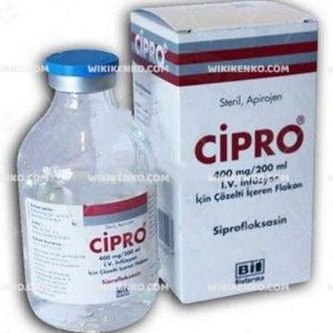 Cipro I.V. Infusion Icin Solution Iceren Vial 400 Mg