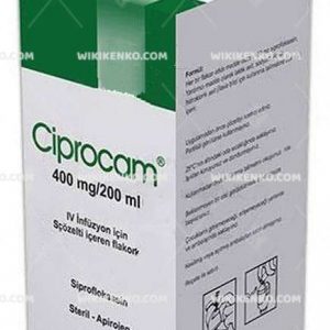 Ciprocam Iv Infusion Icin Solution Iceren Vial 400 Mg