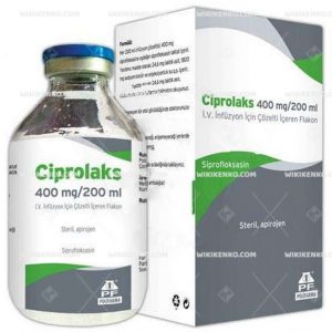 Ciprolaks I.V. Infusion Icin Solution Iceren Vial 400 Mg
