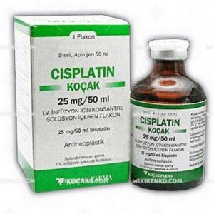 Cisplatin - Kocak Iv Infusion Icin Konsantre Solution Iceren Vial 25 Mg