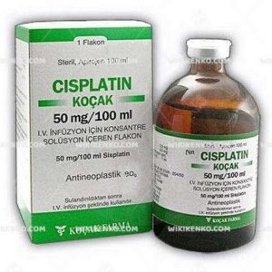 Cisplatin – Kocak Iv Infusion Icin Konsantre Solution Iceren Vial 50 Mg