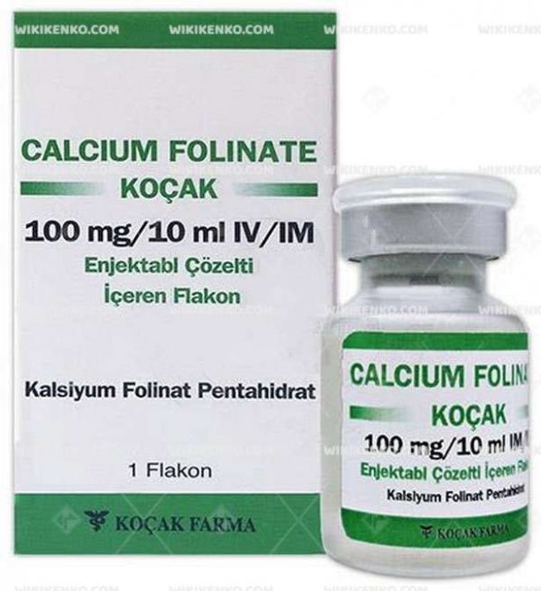 Calcium Folinate - Kocak Iv/Im Injection Solution Iceren Vial 100 Mg