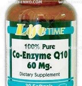 Life Time Co – Enzyme Q10 Soft Gelatin Capsule 60 Mg