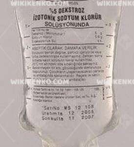 %5 Dekstroz Izotonik Sodyum Klorur Solutionu (Medifleks Torbada)
