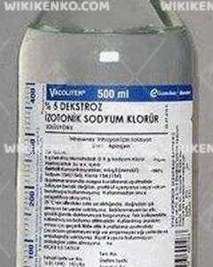 %5 Dekstroz Izotonik Sodyum Klorur Solutionu (Glass Bottle)