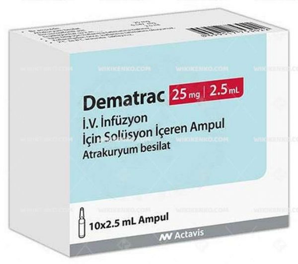 Dematrac Iv Injection Ve Infusion Icin Solution Iceren Ampul 25 Mg