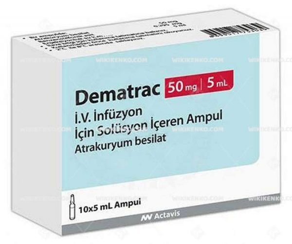 Dematrac Iv Injection Ve Infusion Icin Solution Iceren Ampul 50 Mg