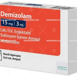 Demizolam Im/Iv Injection Solution Iceren Ampul 15 Mg