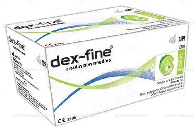 bušiti izlučiti Pad  Dexfine Insulin Kalem Needle Ucu 6 Mm | WikiKenko