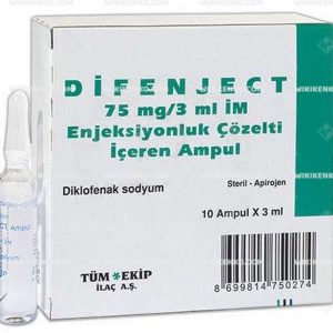 Difenject Im Injection Solution Iceren Ampul