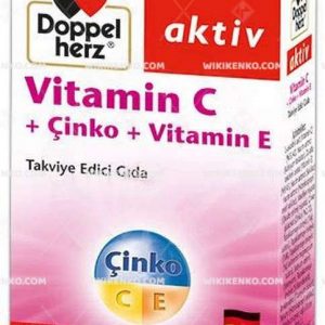 Doppelherz Vitamin C + Cinko + Vitamin E Depo Tablet