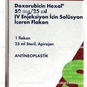 Doxorubicin - Hexal Iv Injection Icin Solution Iceren Vial 50 Mg