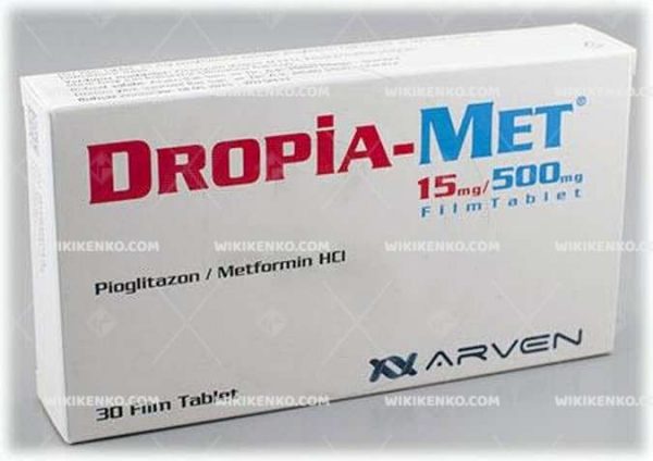 Dropia-Met Film Tablet 15 Mg / 500